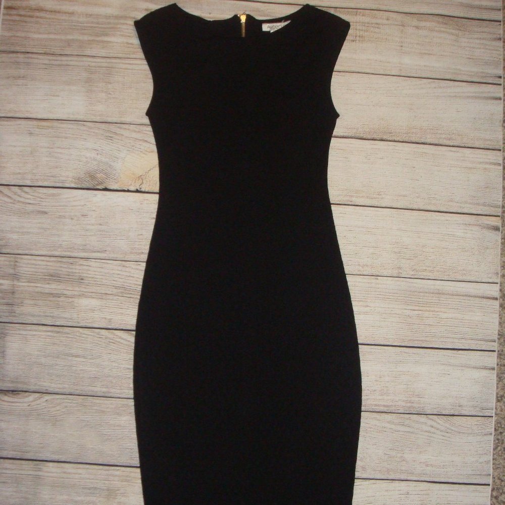 Arden B. Bodycon Black Exposed Back Zipper Dress XS